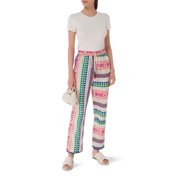 FARM Rio Multicolor Patterned Straight Leg Pants - Picture 8 of 13